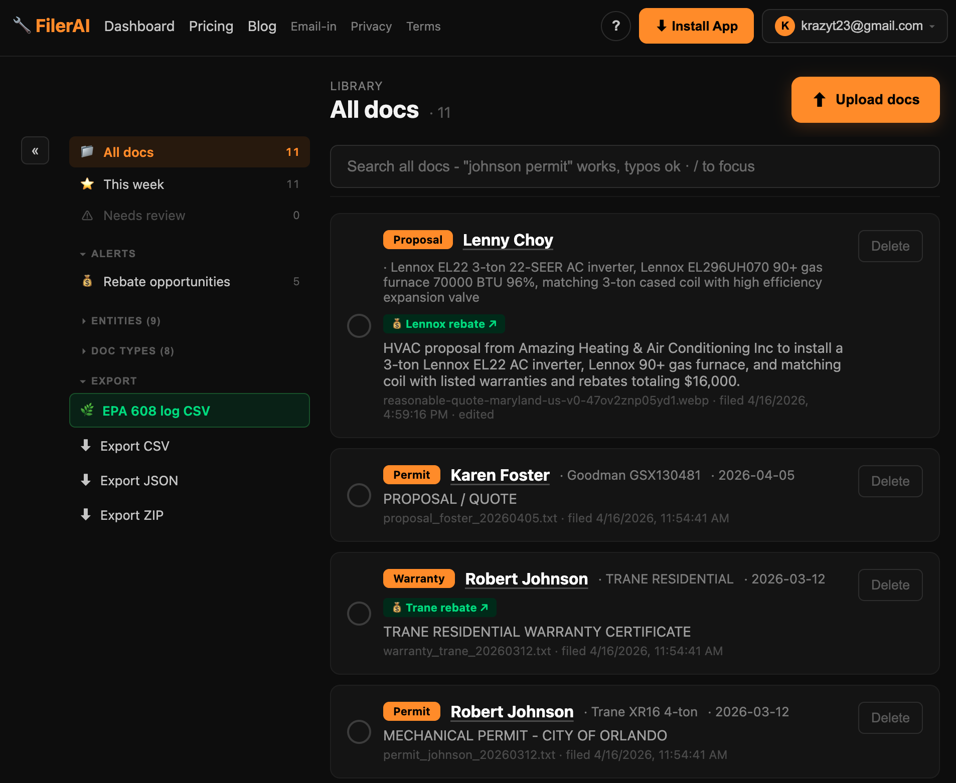 FilerAI gallery image