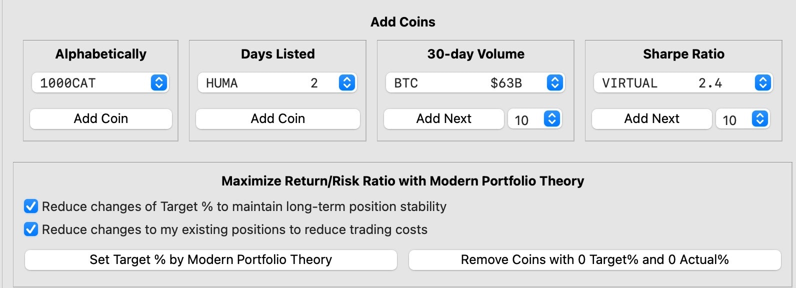 Média Trader Quantawin - Portefeuilles intelligents de crypto, avec les mathématiques, profit de la volatilité 6