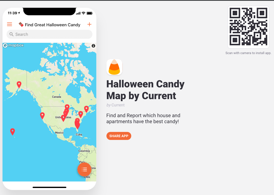 Halloween Candy Map gallery image