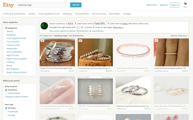 Search & Destroy Chrome Extension gallery image