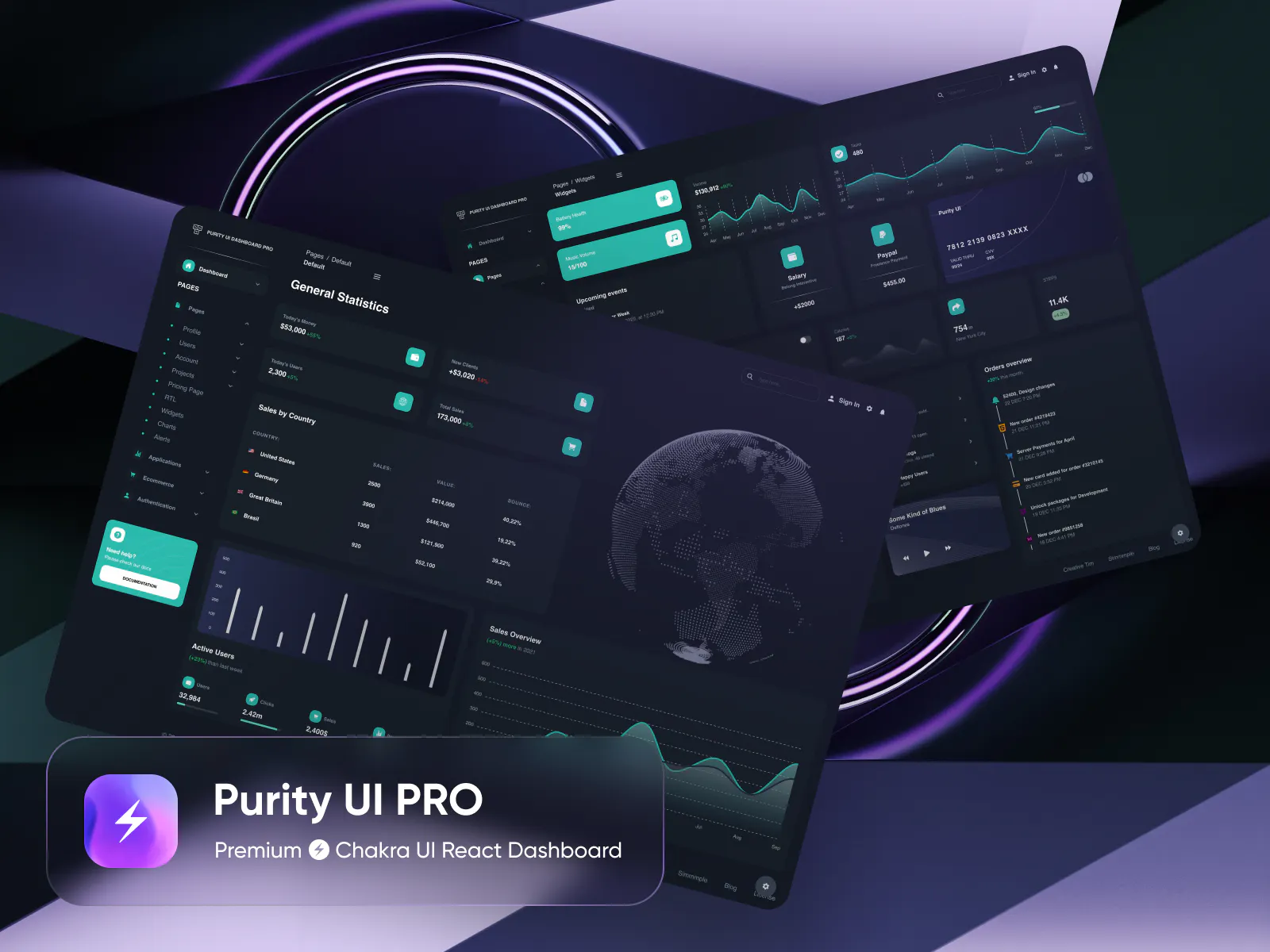 Cashiyo.com Purity UI Dashboard PRO - Premium Chakra UI & React Dashboard