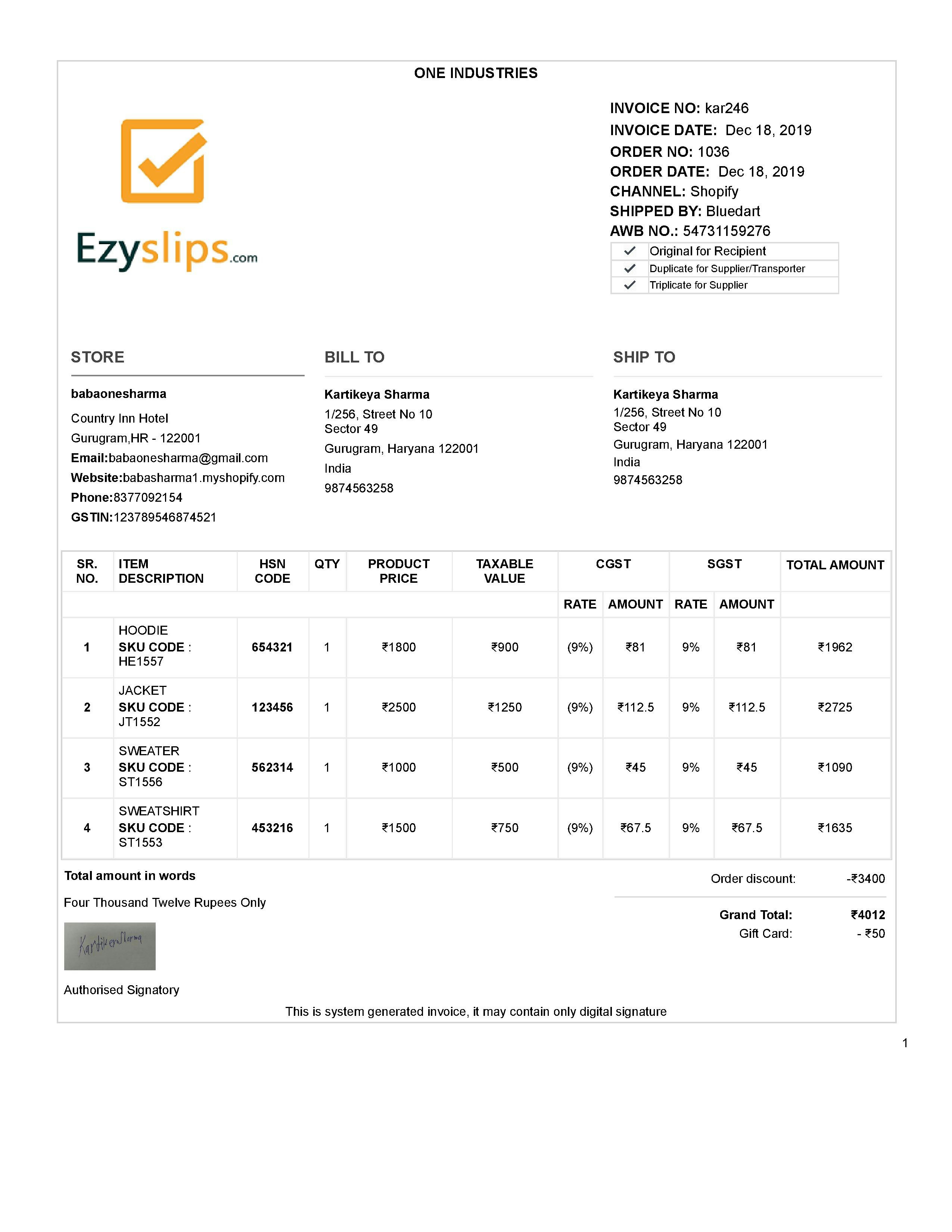 Ezyslips - Shipping automation solutions gallery image