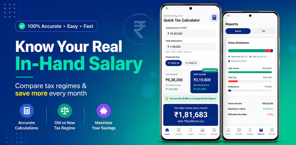InHandSalary – Salary & Tax Calculato