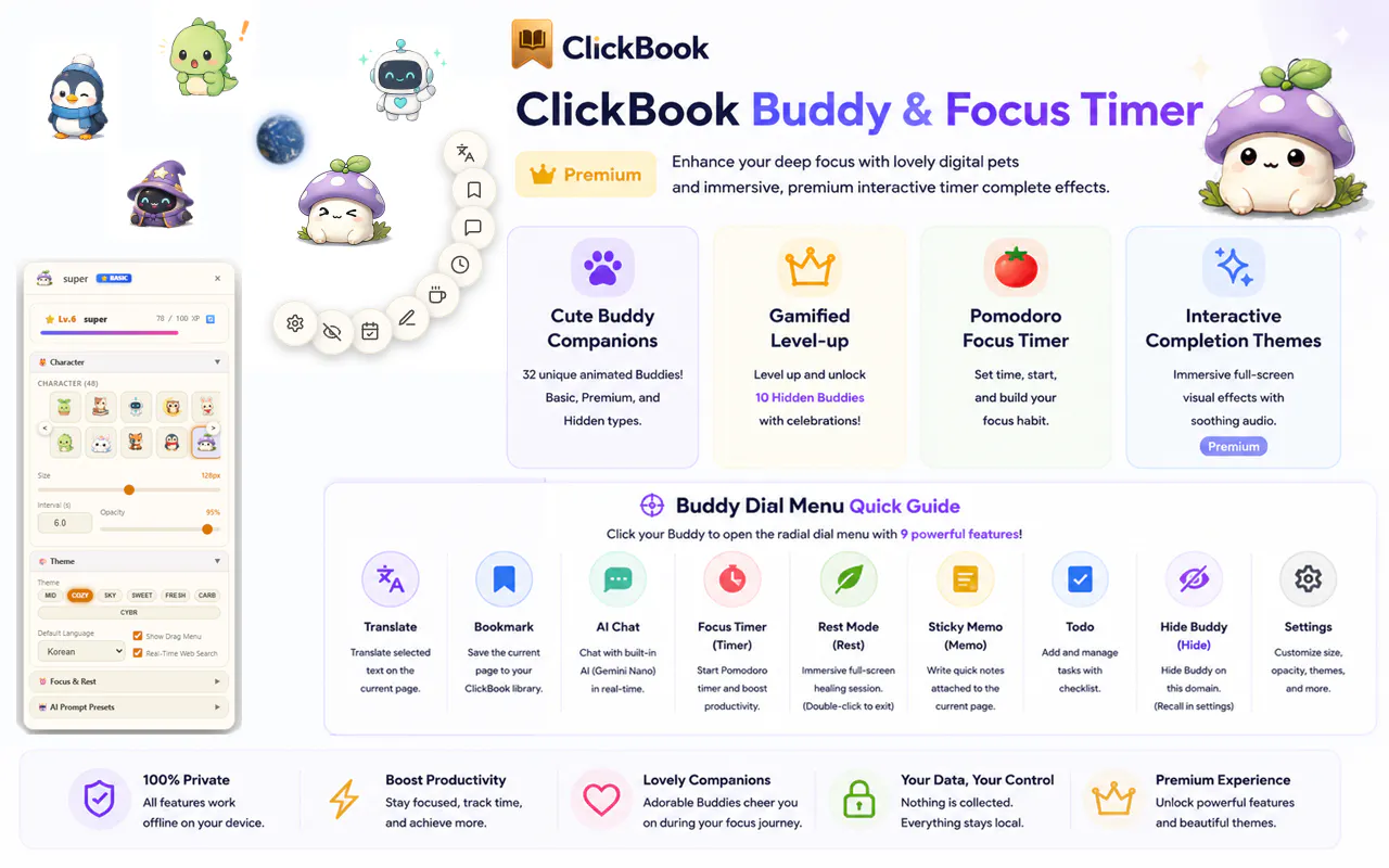 ClickBook AI - Bookmark & Task Manager gallery image