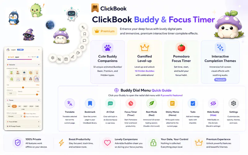 ClickBook AI - Bookmark & Task Manager screenshot 3