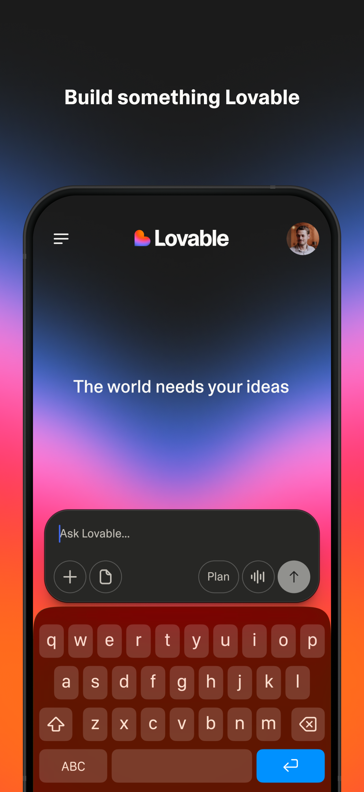 Lovable mobile app gallery image