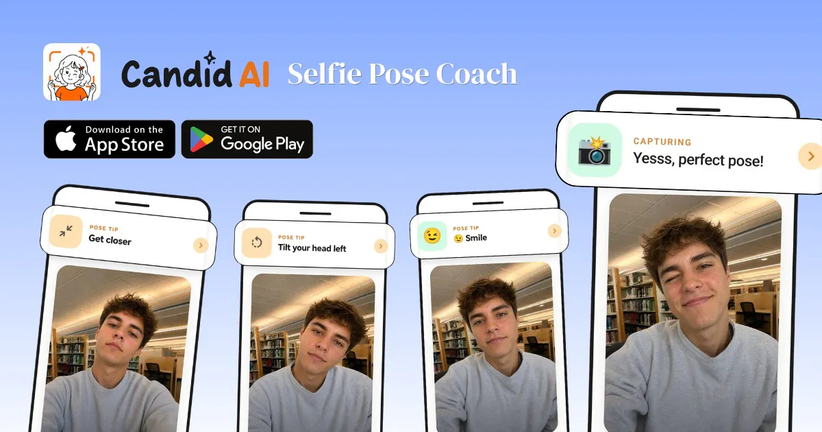 Candid AI - Selfie Pose Coach gallery image