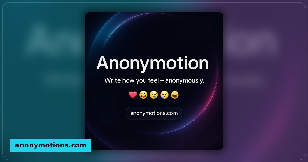 Write how you feel, anonymously gallery image