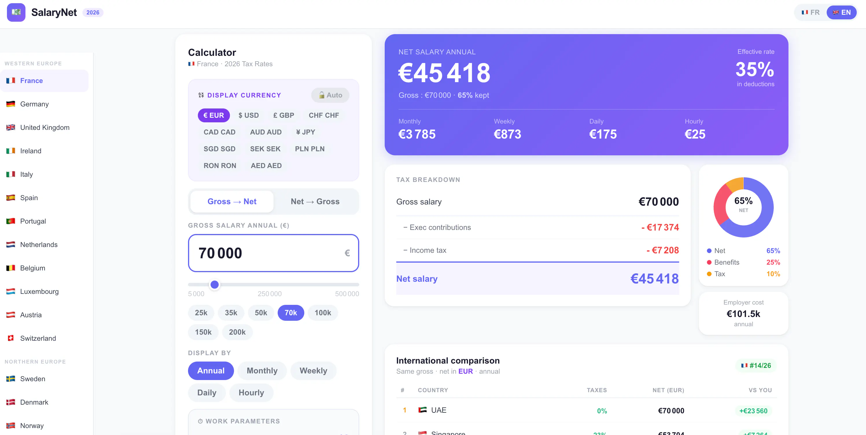 SalaryNet 제품 배너