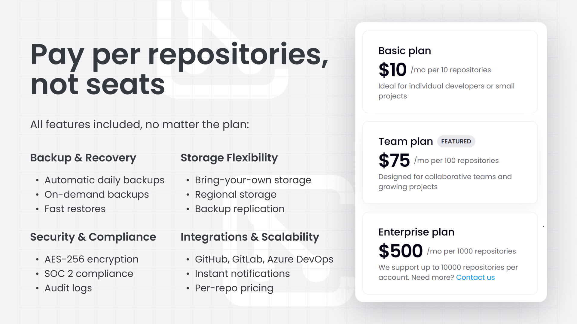 Cloudback - Git repository backup gallery image