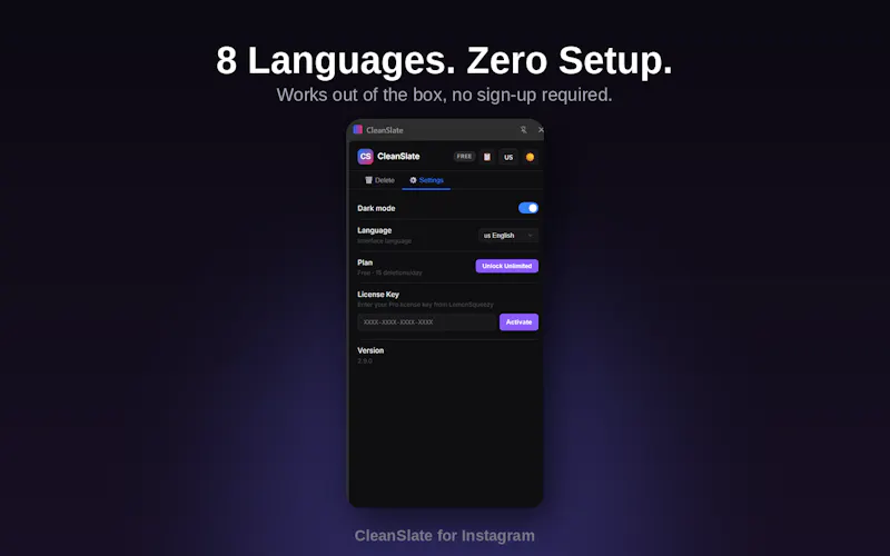 CleanSlate for Instagram - Bulk delete screenshot 7