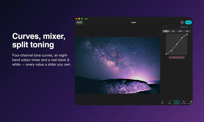 Luma Editor 2.0 screenshot 2