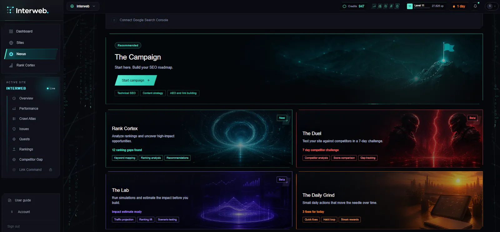 Interweb. screenshot 1