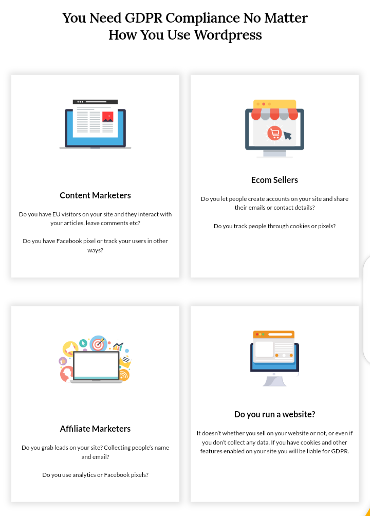 WP GDPR फिक्स एलीट Unltd साइट्स वार्षिक - मिनटों में अपनी वर्डप्रेस वेबसाइट GDPR-Compliant करें। मीडिया 3