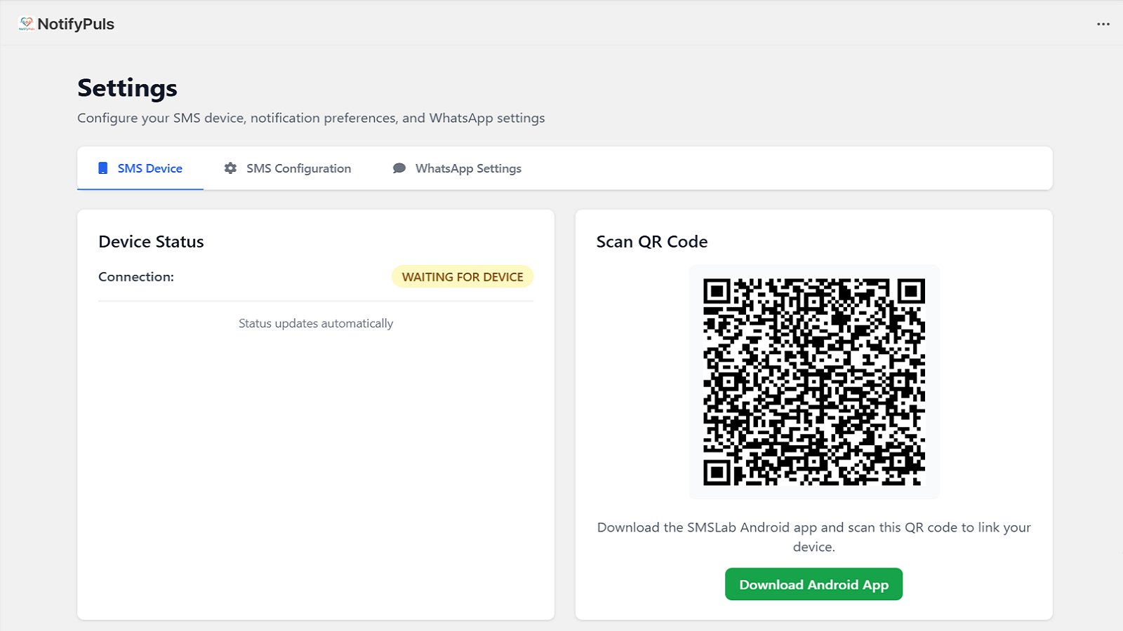 NotifyPuls-SMS notifications using Phone gallery image