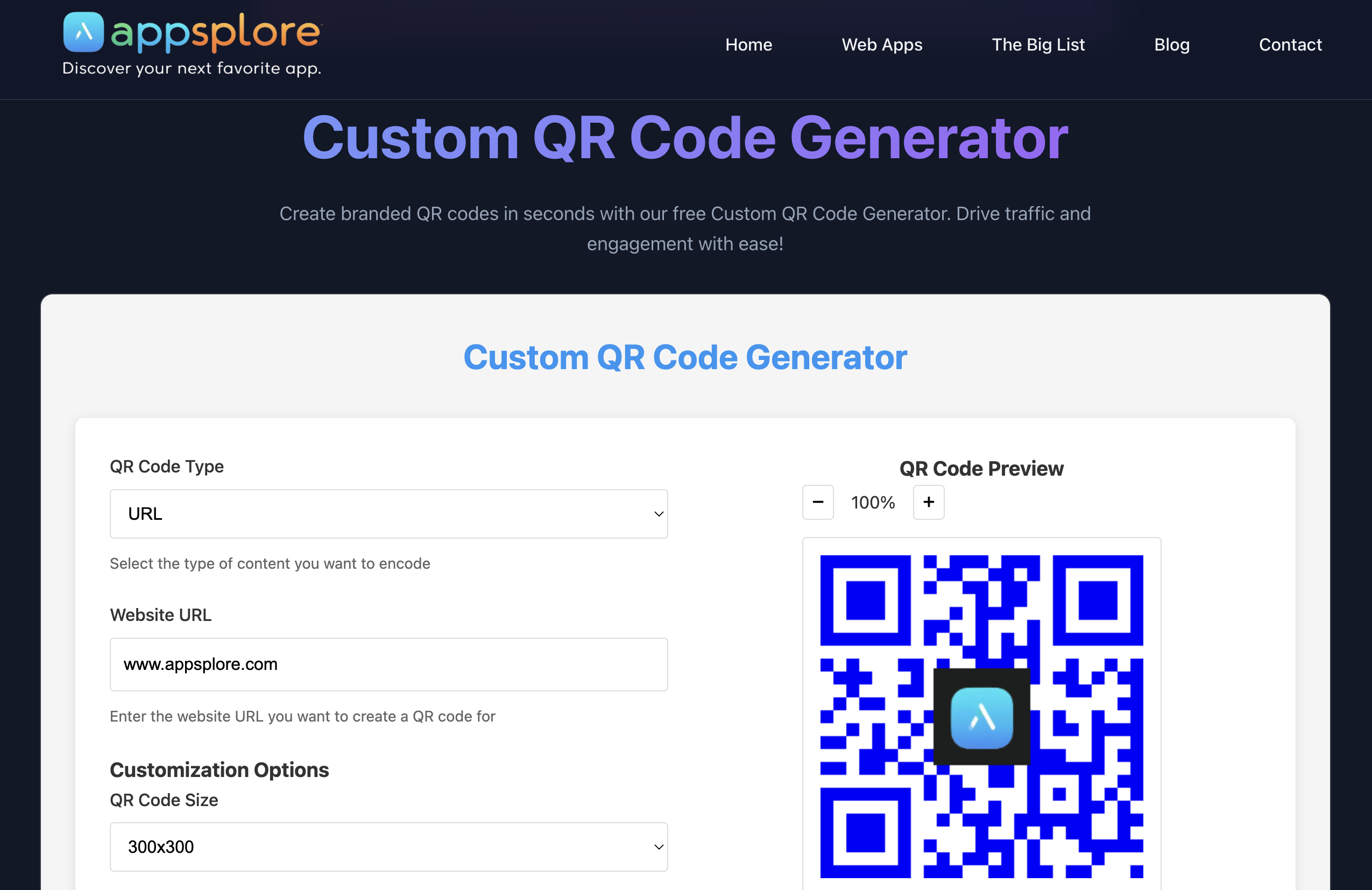 Benutzerdefinierte QR -Codegenerator -Web -App Medien 2