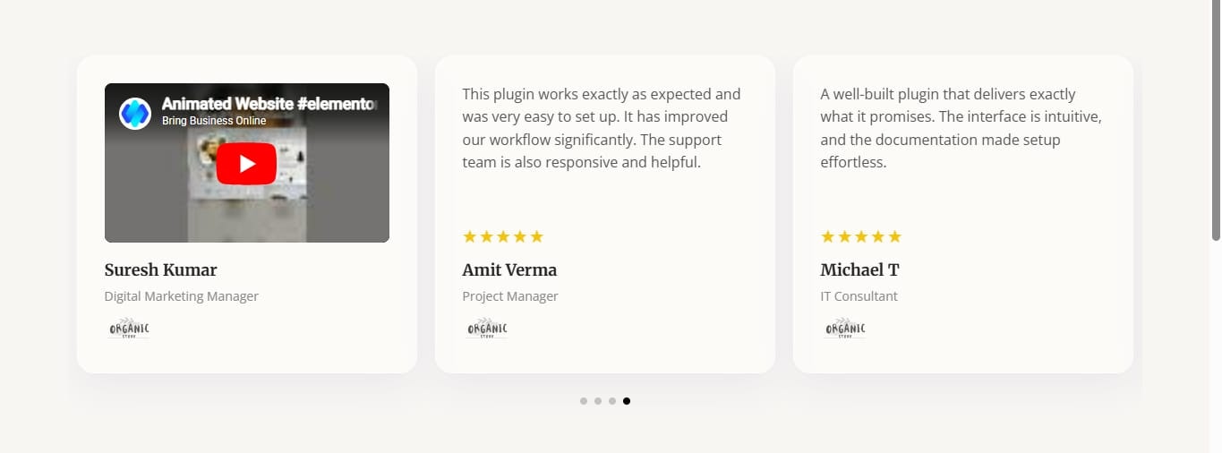 Webdevez Testimonials Slider (Elementor) gallery image