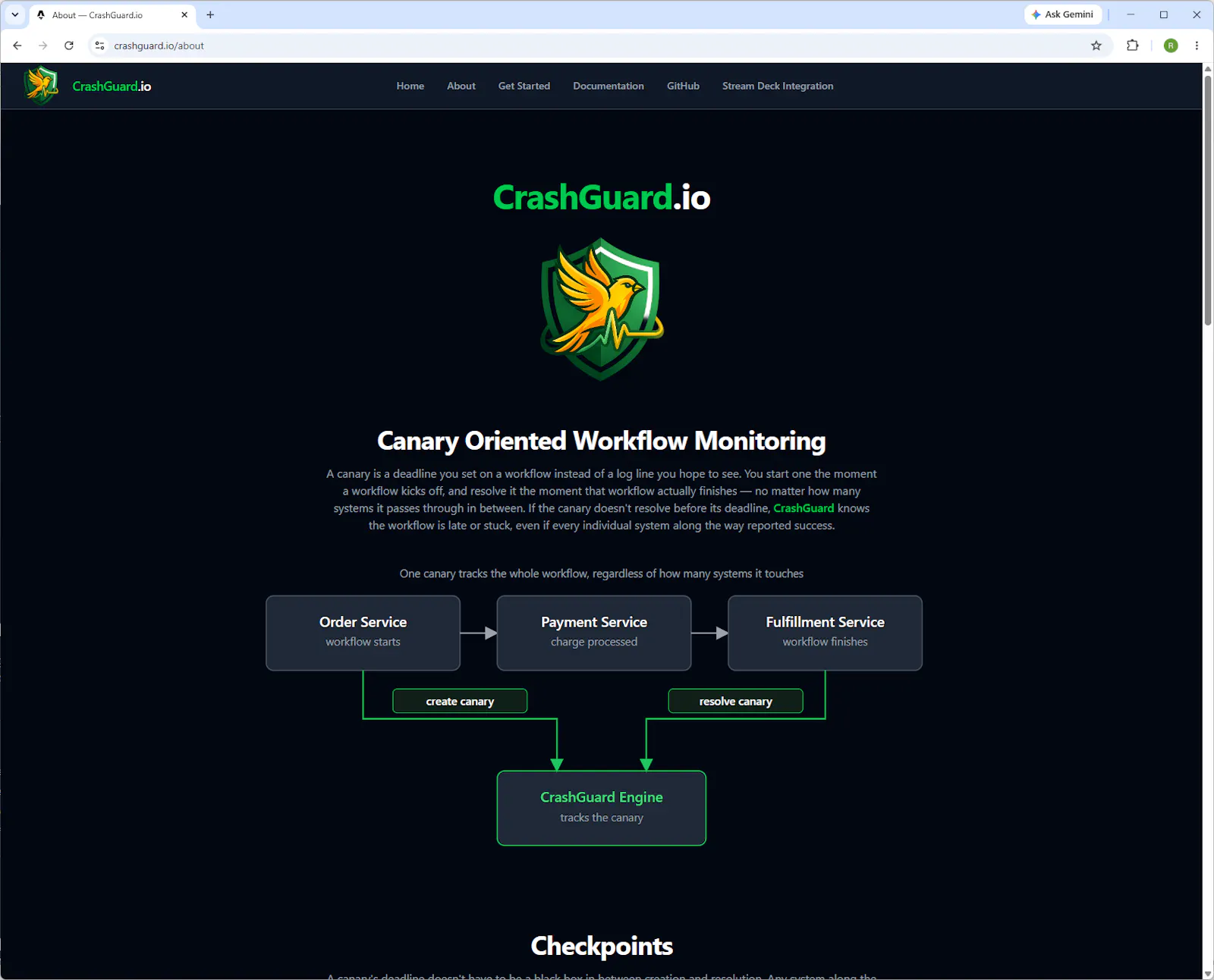 CrashGuard.io screenshot 2
