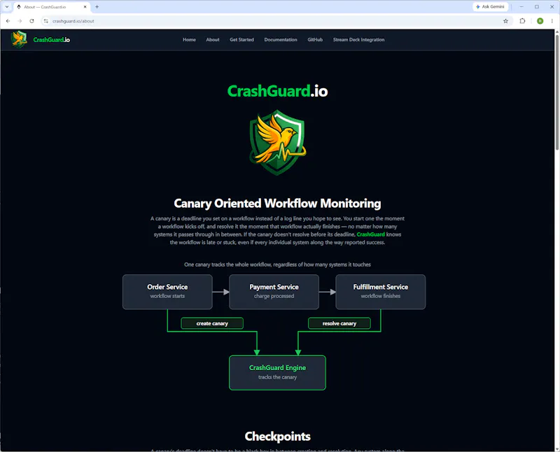 CrashGuard.io screenshot 2