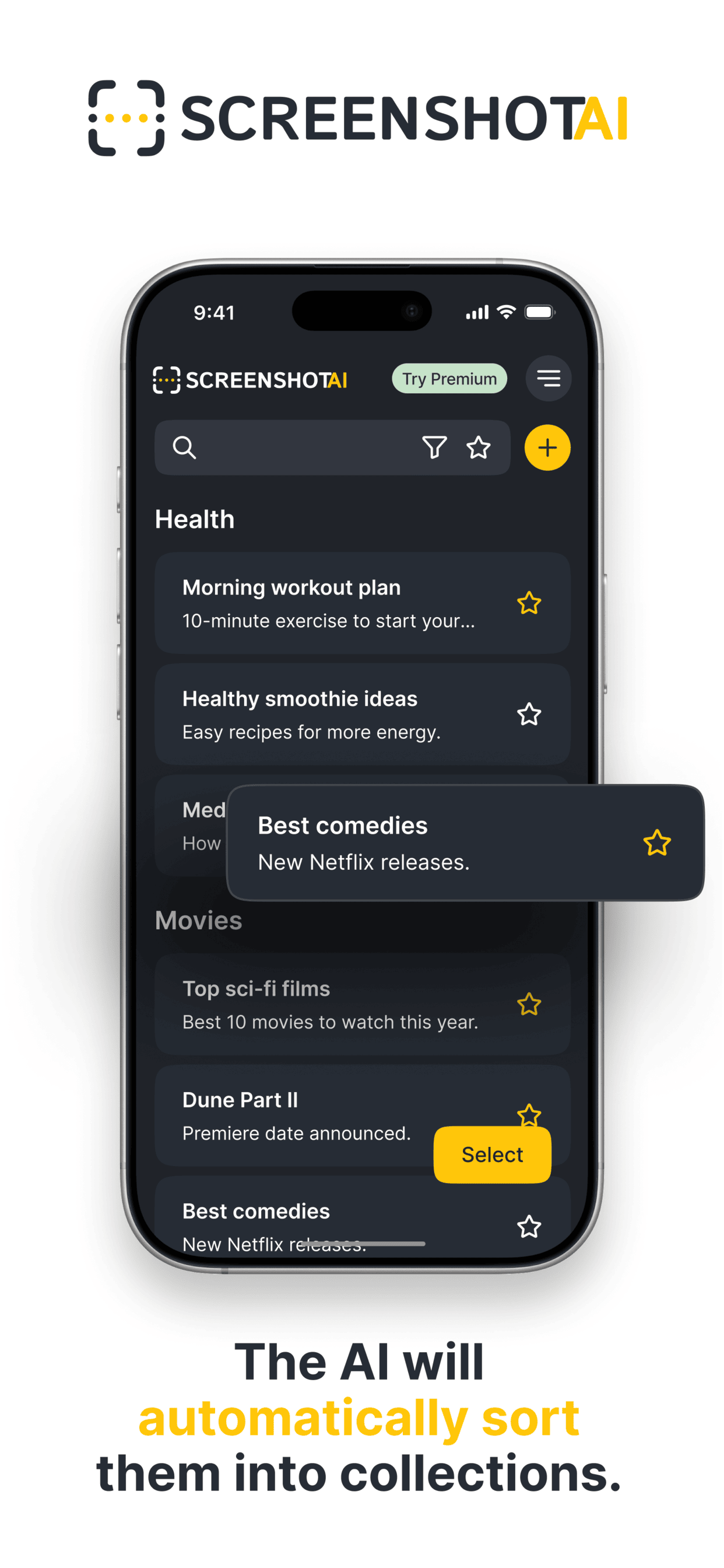 Screenshot AI: Scan & Organize gallery image