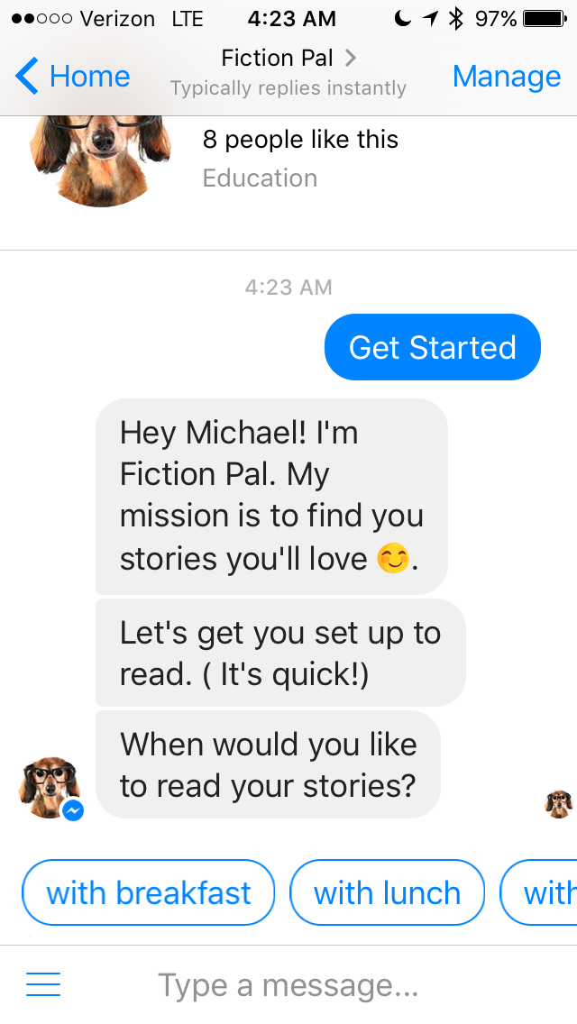 Fiction Pal Bot gallery image