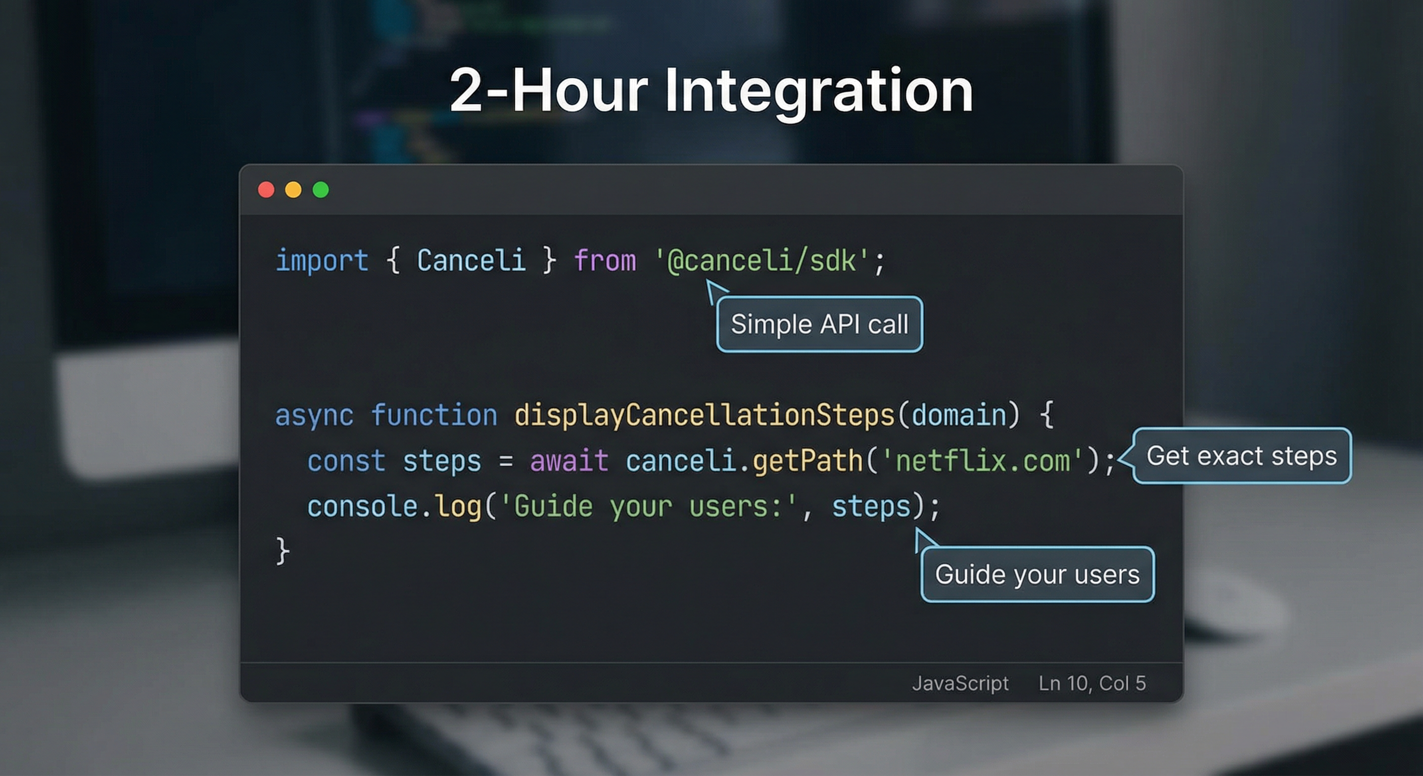 Canceli - Screenshot 2 showing product features and functionality