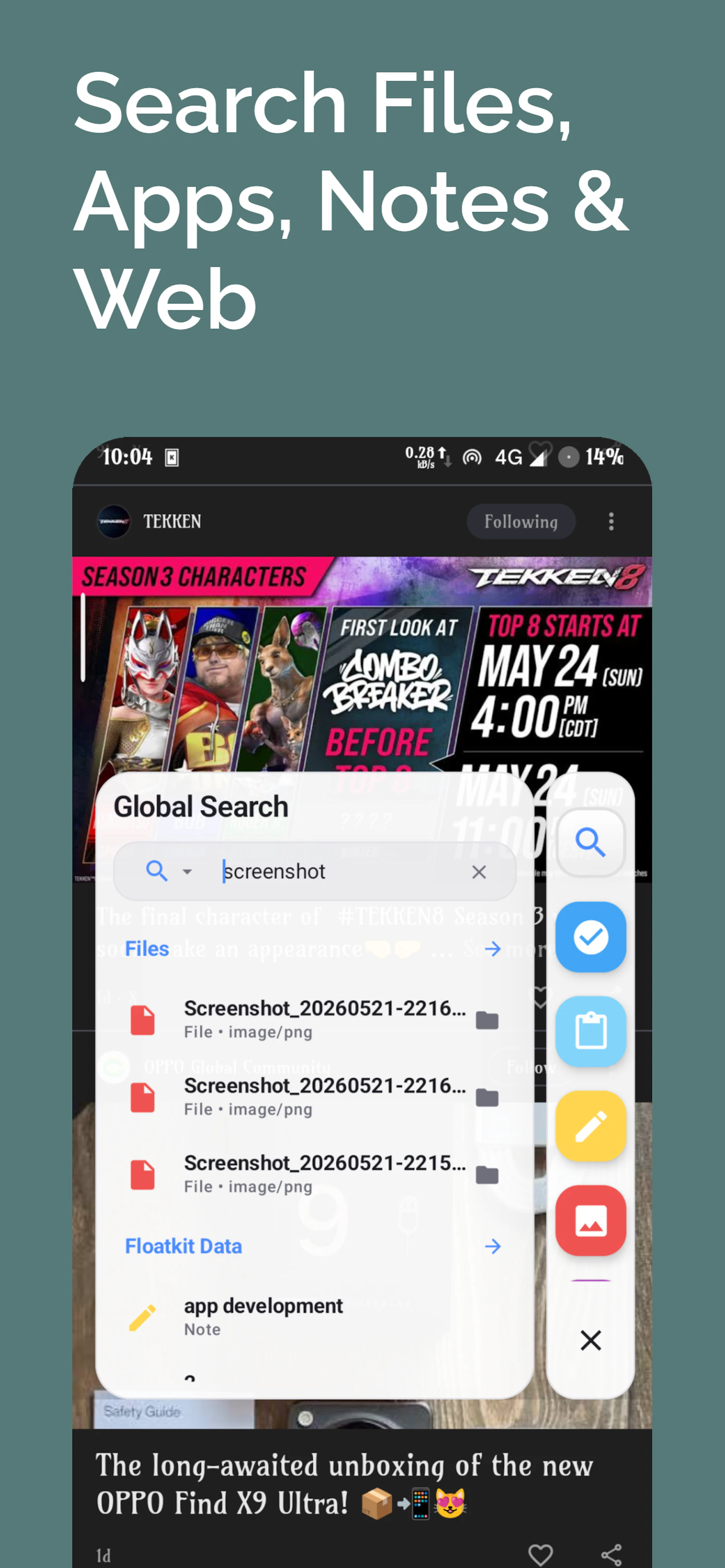 Floatkit - Sidebar and Search screenshot 1