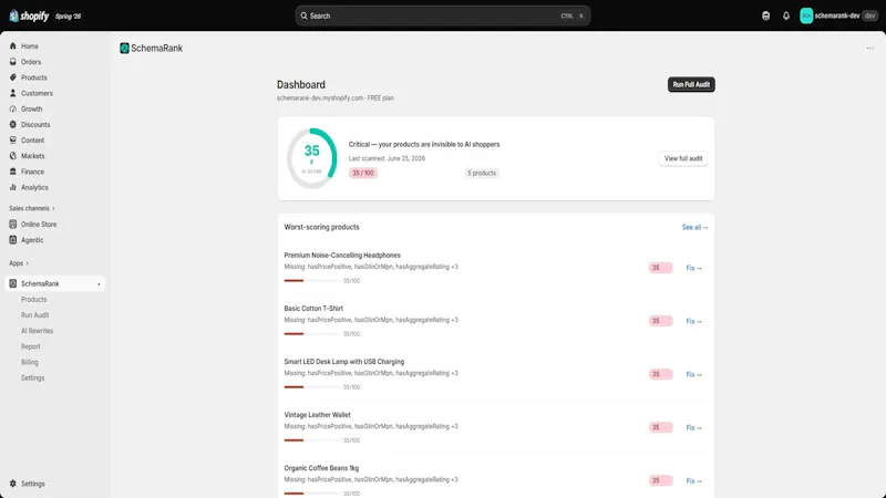SchemaRank screenshot 3