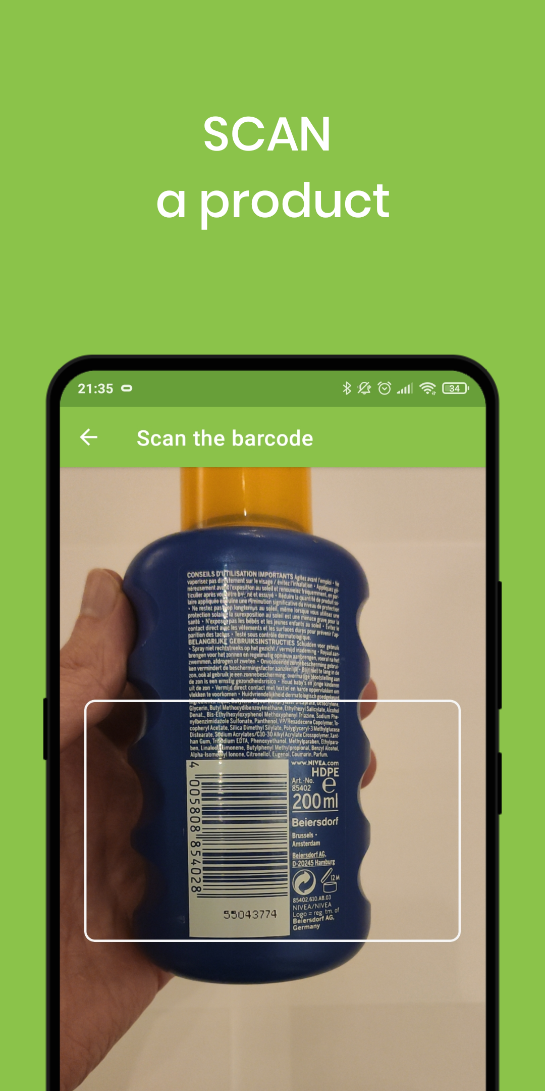Healthy Cosmetics - Product scan gallery image