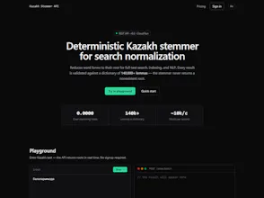 Kazakh Stemmer API gallery image
