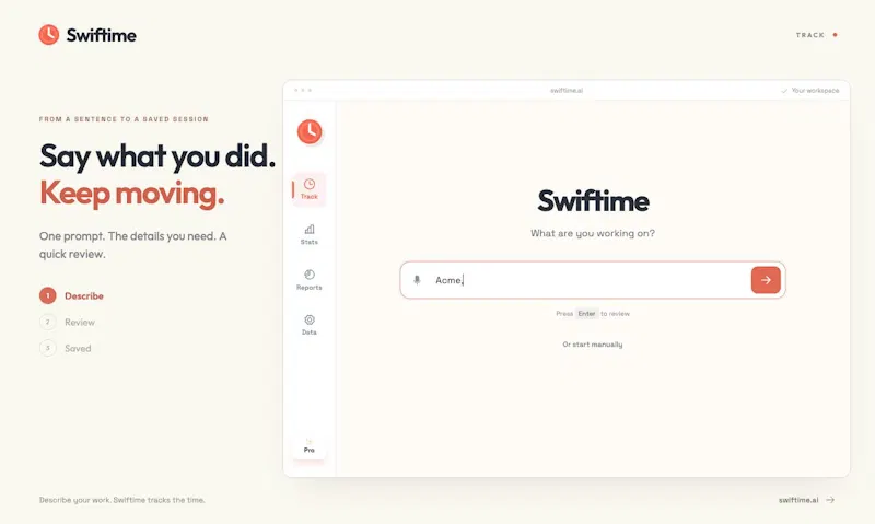 Swiftime screenshot 2
