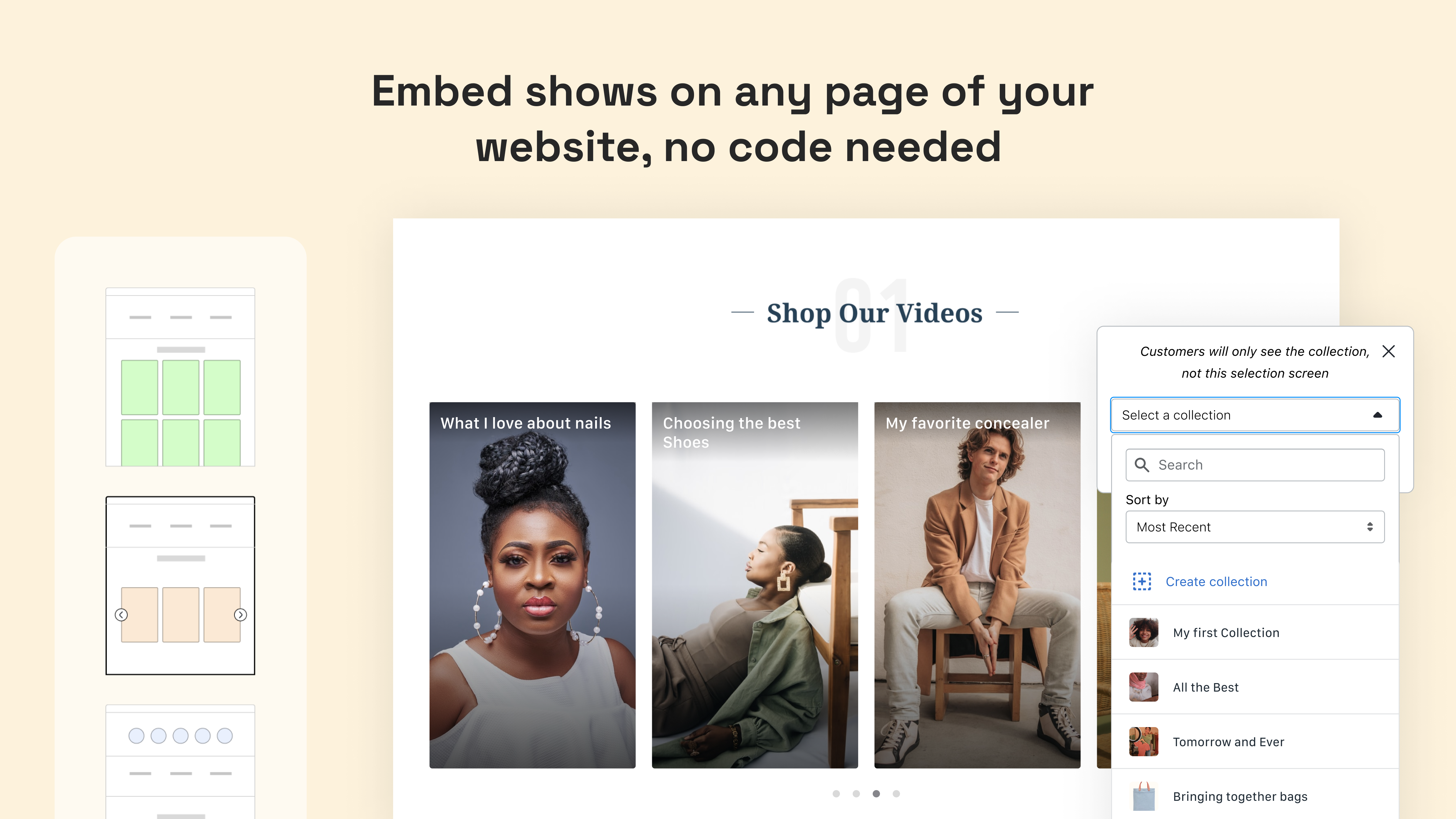 Média Montré - Travailler en direct et vidéos Shoppable pour les marques Shopify 4