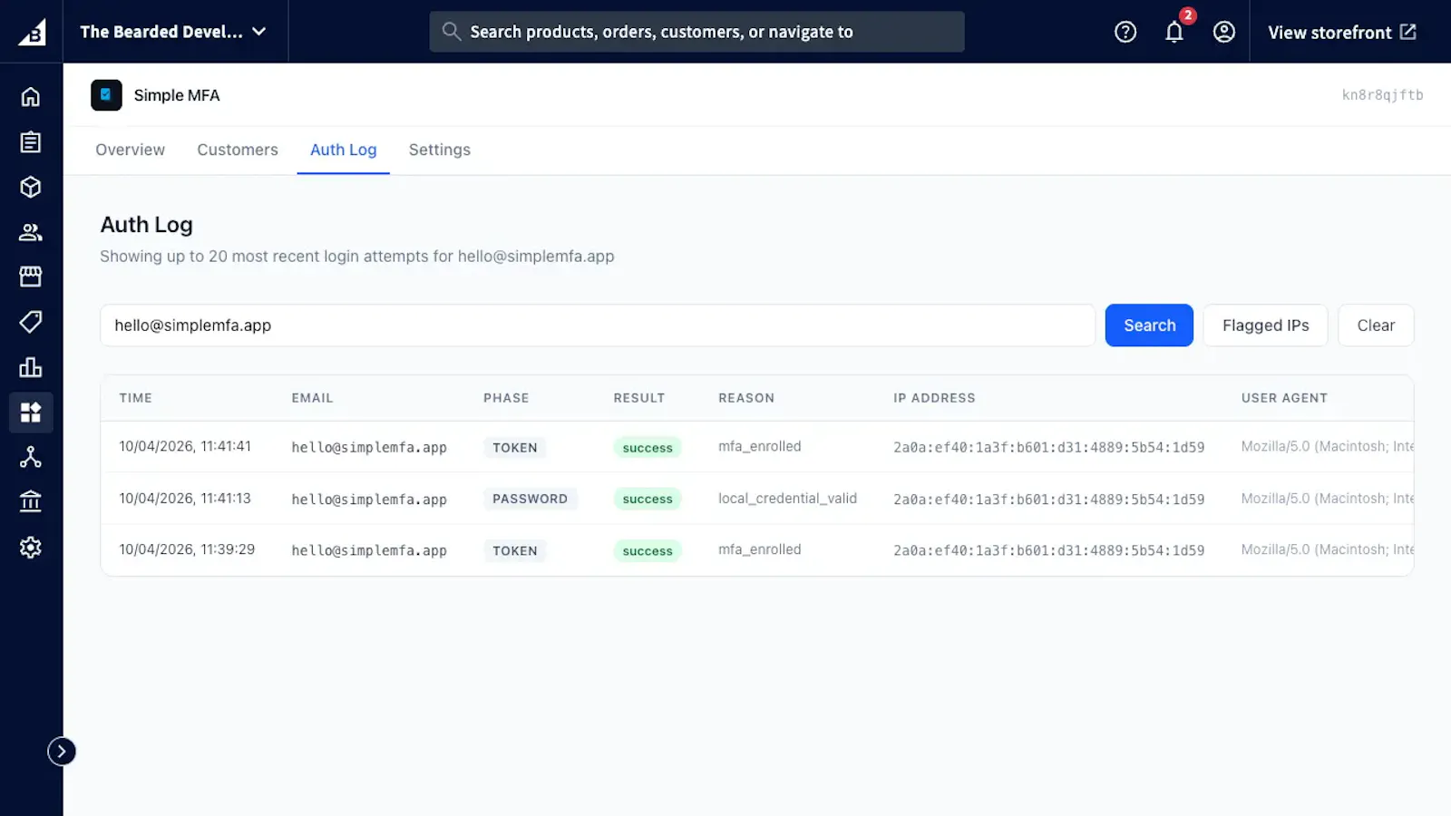 Simple MFA screenshot 4