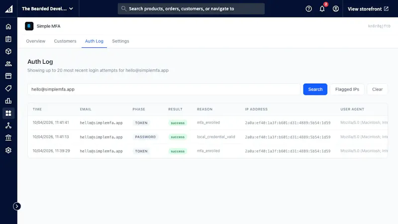 Simple MFA screenshot 4