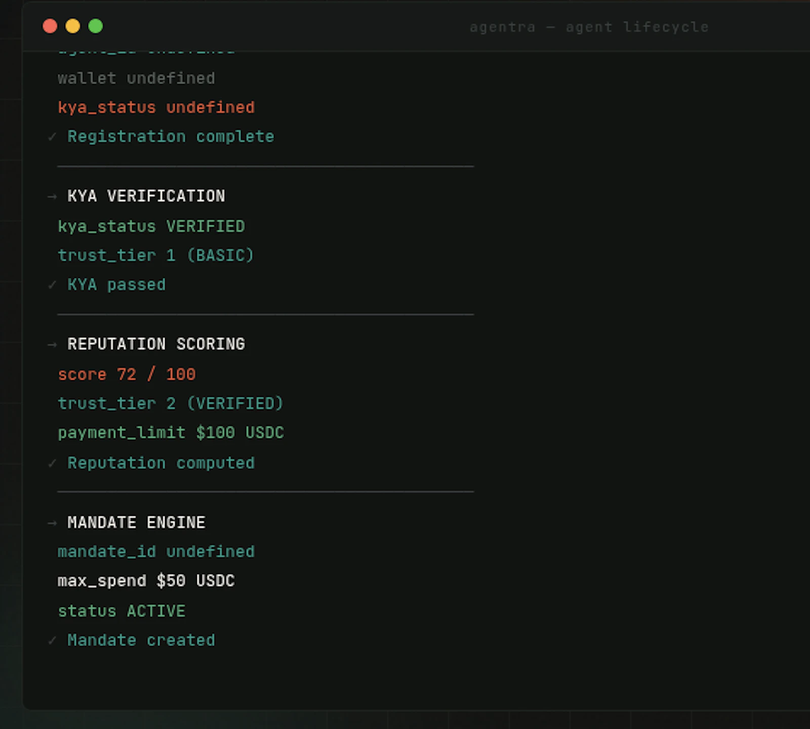Agentra™ — Trust, Reputation for agents. screenshot 1