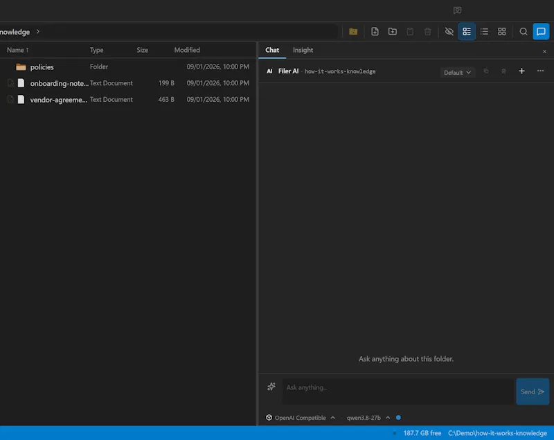 Filer AI screenshot 2