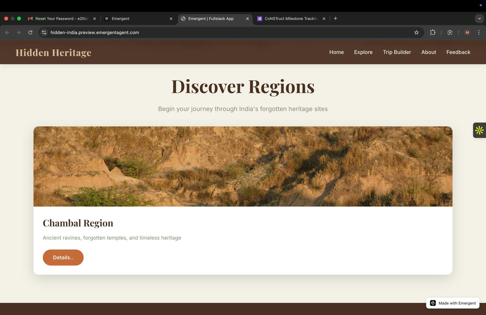 Hidden Heritage: India’s Untold Sites - Screenshot 3 showing product features and functionality