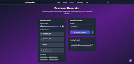 Secure Password Generator gallery image