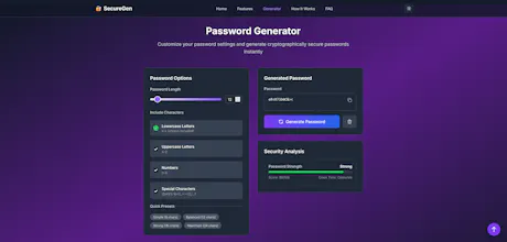 Secure Password Generator gallery image