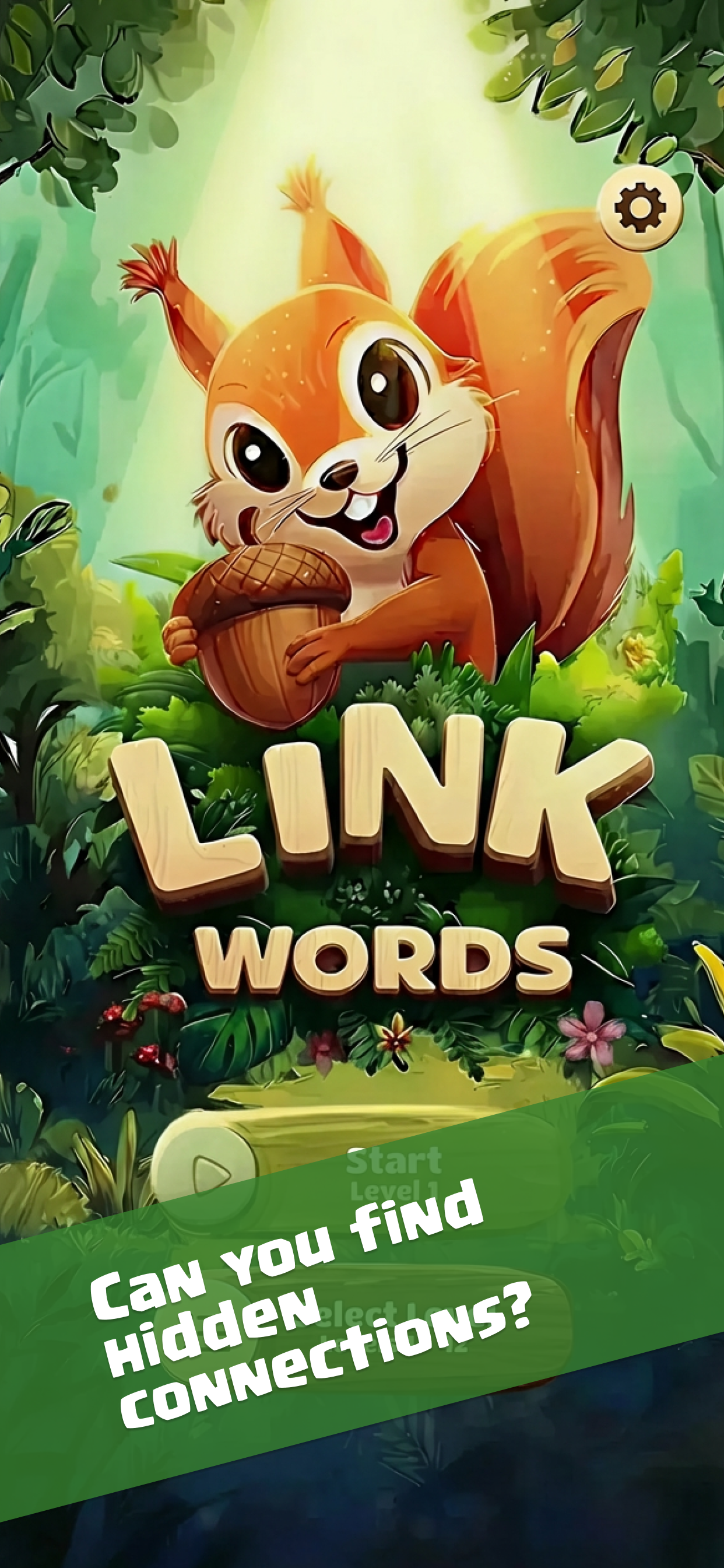 Link Words Puzzles - Main product screenshot demonstrating key features and user interface