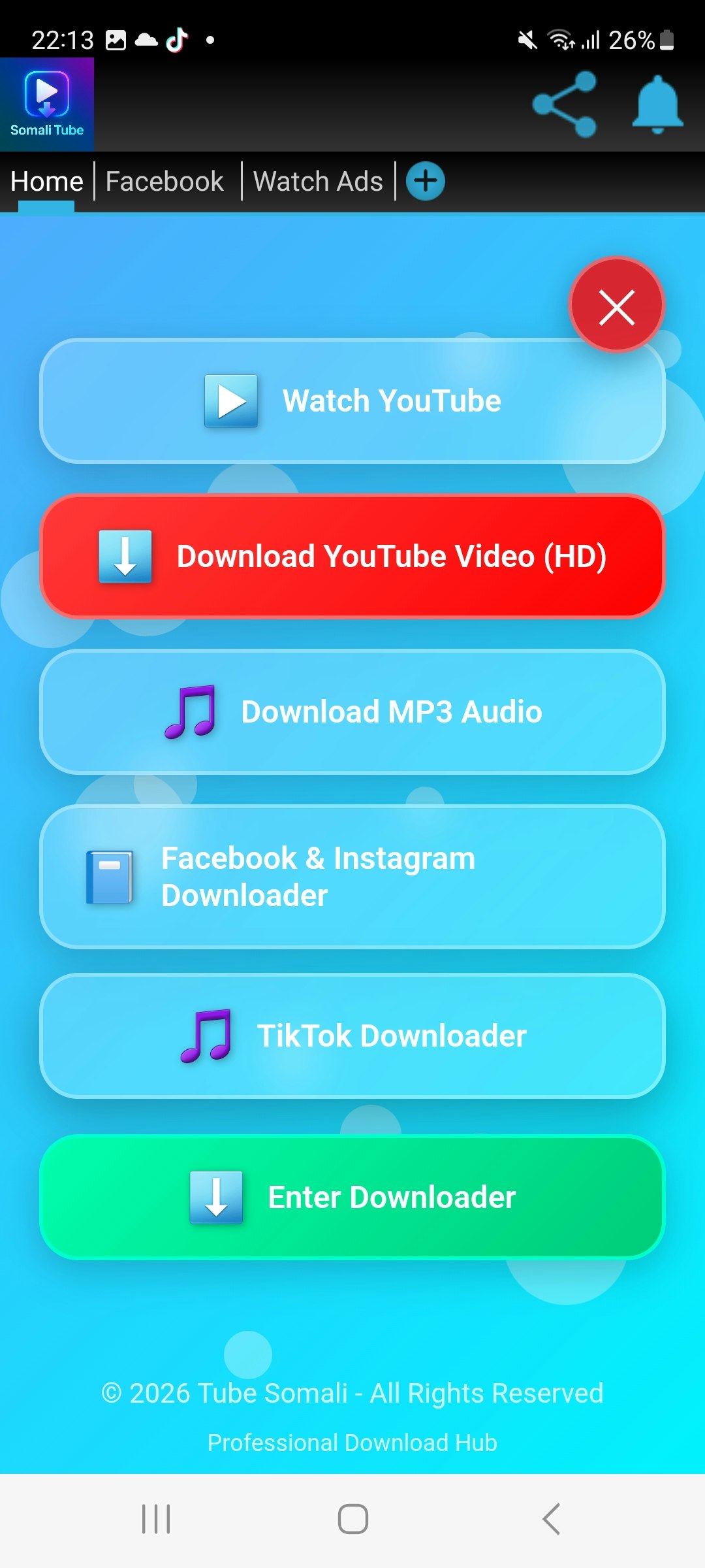 Somali tube  - Main product screenshot demonstrating key features and user interface