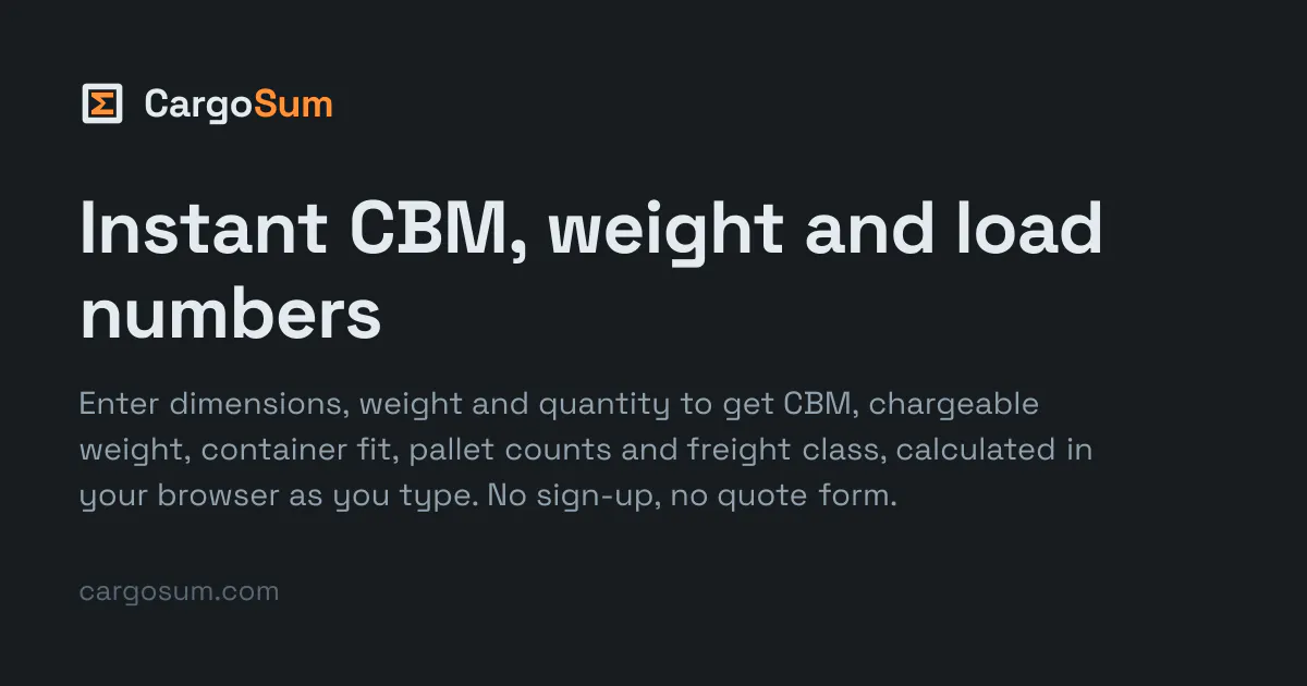 CargoSum gallery image