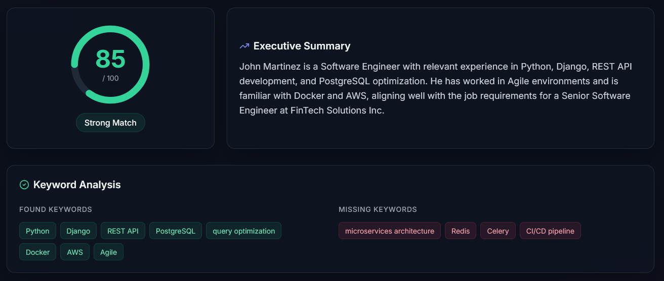 CV Matcher Pro gallery image
