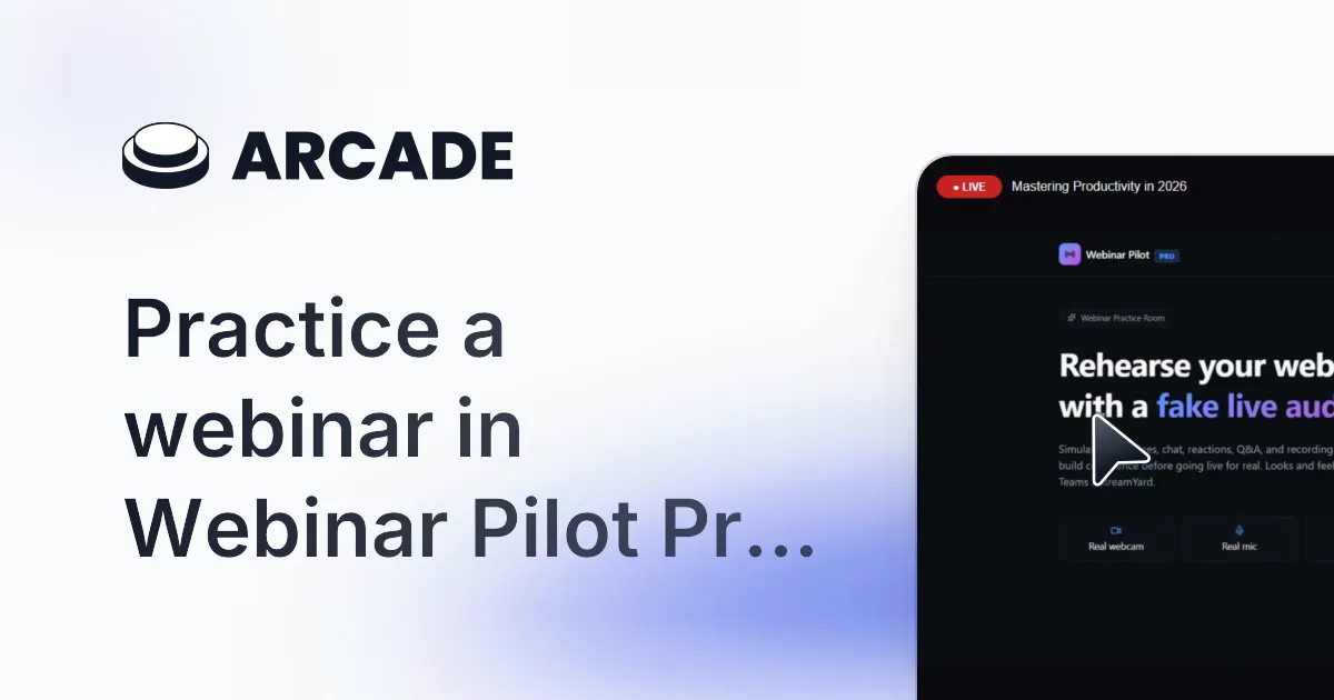 Webinar Pilot Pro: Virtual Practice Room gallery image