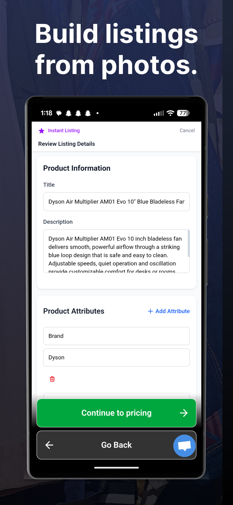 Listings from Photos with GlobalSKU media 12