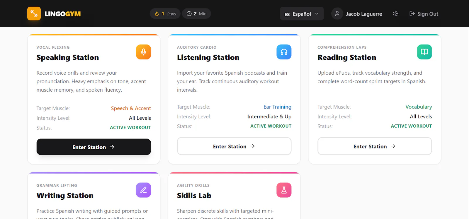 LingoGym screenshot 3