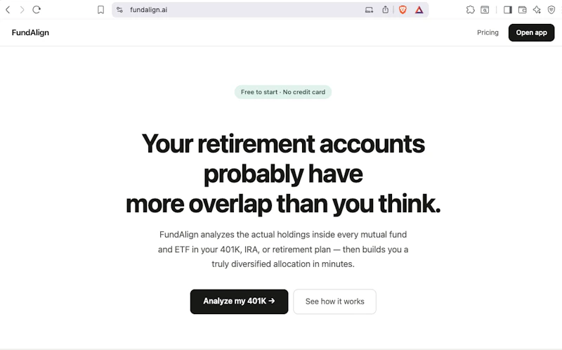 FundAlign screenshot 1