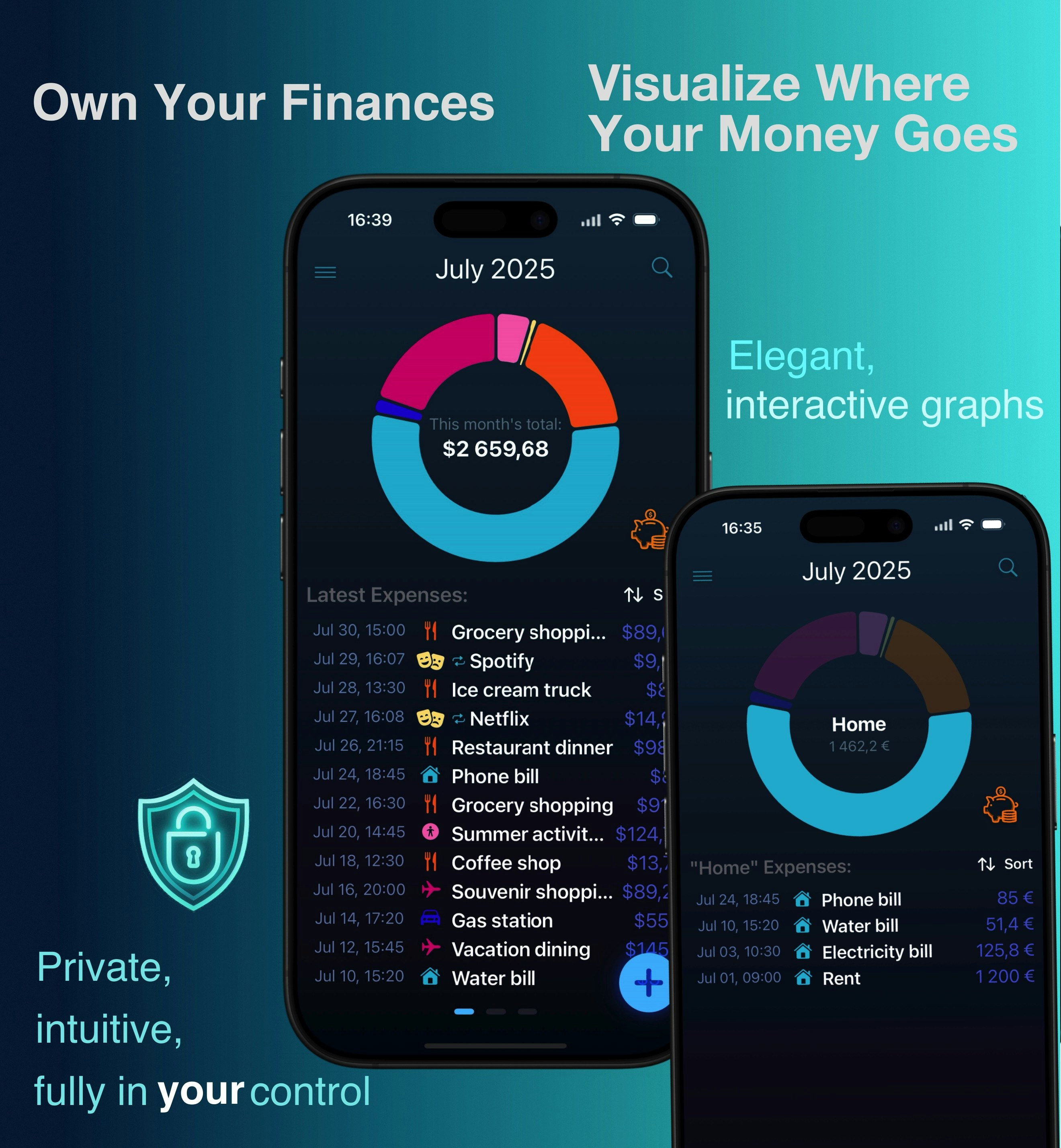 Xpenses screenshot 1