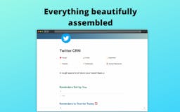 Twitter CRM + CMS Notion Template media 2