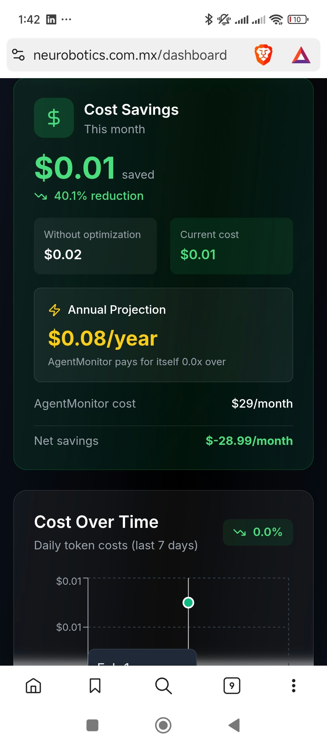 AgentMonitor - Screenshot 3 showing product features and functionality